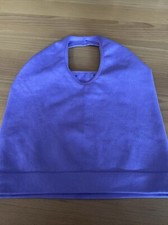 ladies clothes size XS 6/8 Primark Purple Elastic Nylon Halter-Neck Crop Top