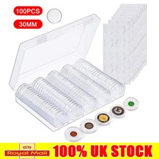 100pcs Coin Holder Capsules