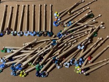 57 Wooden Lace Bobbins With