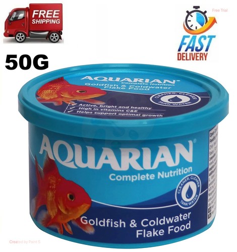 Aquarian goldfish flake food - aquarian,