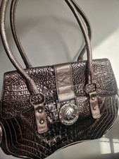 Ripani Black Leather Croc