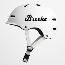 2 x Personalised Bike Helmet Name Stickers Graffiti Vinyl Decal BMX Scooter Kids