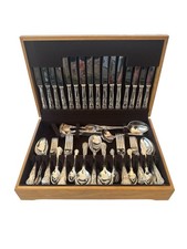 Eben-Parker EPNS Eight Place Setting Canteen Of Cutlery,- Kings Pattern -