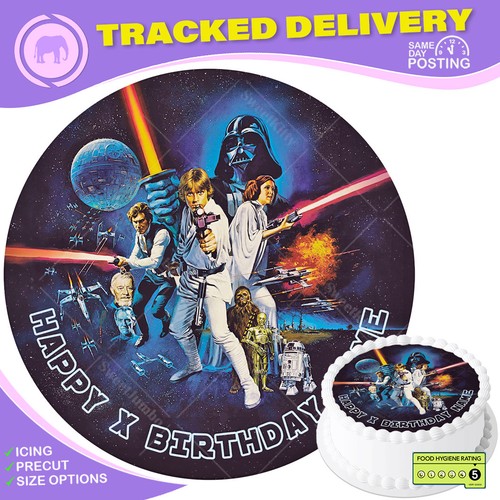 Classic star wars cake topper - wars,