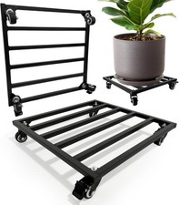 Plant Caddy with Wheels,45CM Metal Square Plant Pot Stand Feet 1Pack For Auction