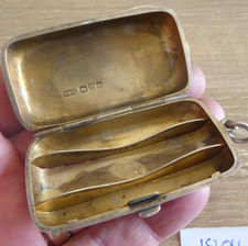 STUNNING VICTORIAN SILVER CHEROOT CASE, DATES C 1900,
