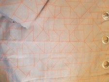 Next Linear Geo Orange Eyelet