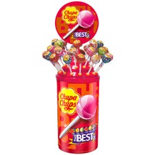 Chupa Chups The Best of 100 Lollipops in Assorted Counter Display 1200g
