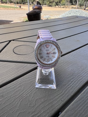 Pink versace diamond bezel - bezel, &