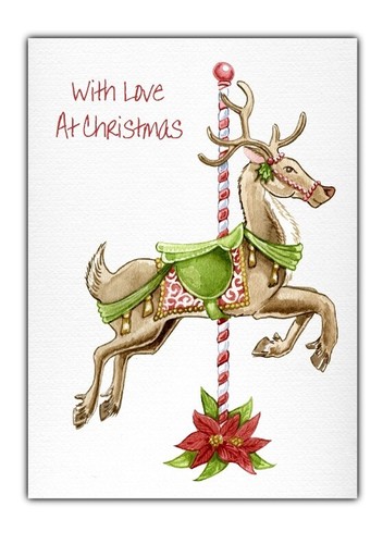 Christmas card carousel