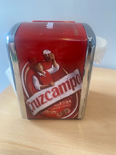Cruzcampo beer napkin - napkin, holder