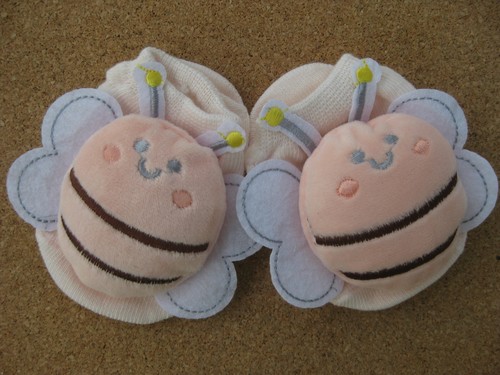 Baby bee bumblebee bootie - baby, bee,
