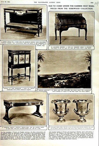 Original old vintage print - vintage,