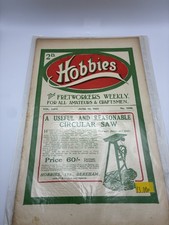 Hobbies Magazine June 12 1926 Vol LXII No 1599 Circular Saw Plan Vintage