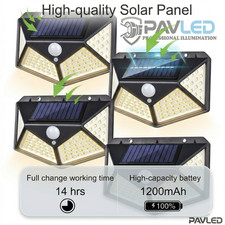 4 Pack 100 LED Solar Wall