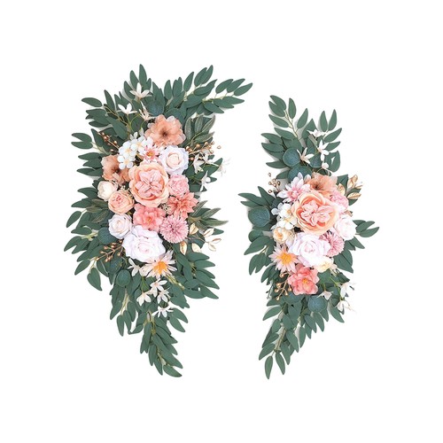 2pcs pink artificial - 2pcs, flower