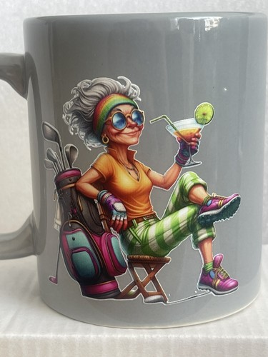New golf lady - new, ceremic