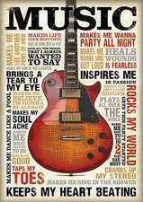 VINTAGE MUSIC POSTER PRINT