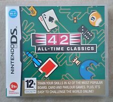 42 All Time Classics Nintendo DS 2006 Wi-Fi Connection Board Card Parlour Games 