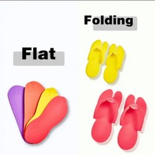 6 Pairs Disposable Flip Flops Foam Pedicure Tanning Spa Slippers