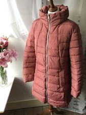Next Dusty Pink Quilted Puffa Coat Size 16 Very Good Condition Autumn Winter