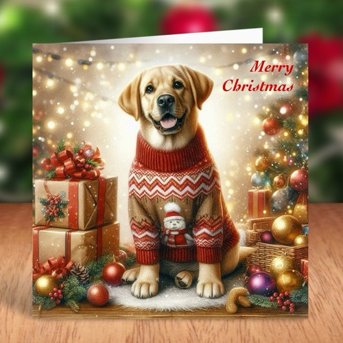 Golden labrador dog christmas - labrador,