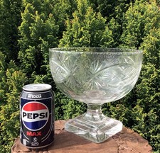 Large antique crystal cut - antique,
