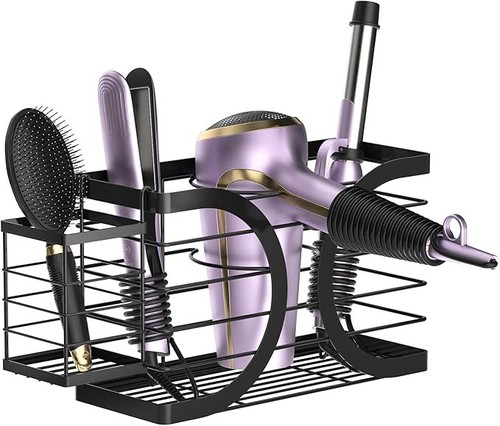 Bathroom hair dryer storage - hair,