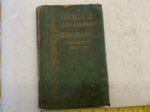 Wolseley instruction manual - wolseley,