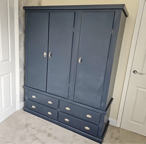 Aylesbury navy blue wardrobe - aylesbury,