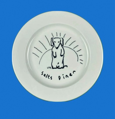 David hockney diner dog plate - diner,