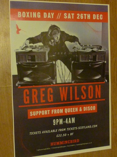 Greg wilson concert poster - greg,