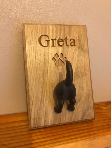 Personalised dog lead hook - personalised,
