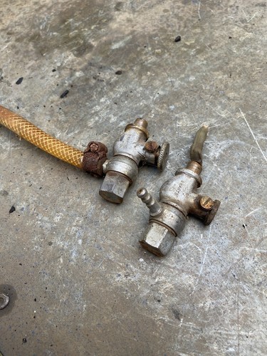 Ewarts fuel tap pair - ,, vintage