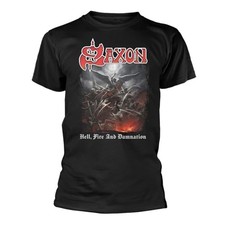 SAXON - HELL FIRE AND - tshirt