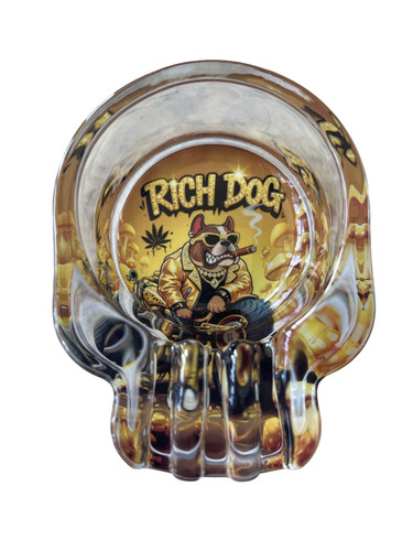 Glass ashtray rich - glass,