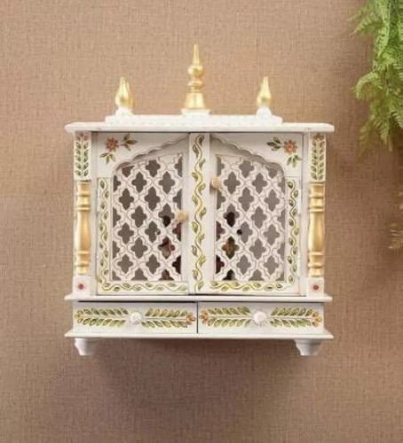 Wooden handcrafted home mandir - handcrafted,