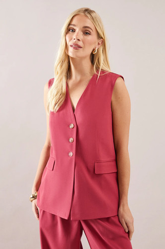 Wallis coral waistcoat - wallis, womens