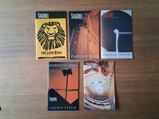5 Stagebill Magazines dated