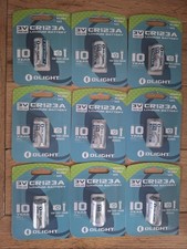 9 x Olight Cr123a Lithium Ion