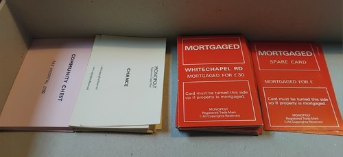 Monopoly spares 1986 property - monopoly,