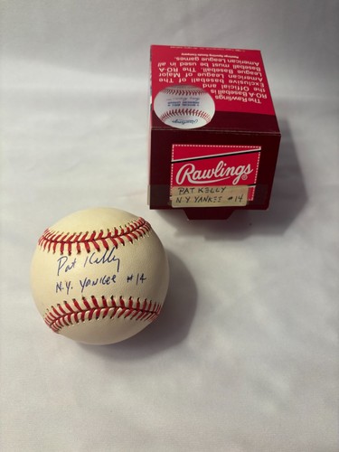 Pat kelly autographed baseball - pat,
