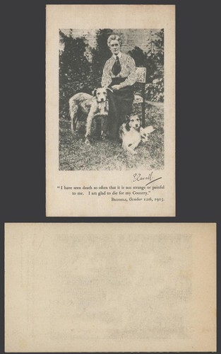 Ww1 woven silk edith - ww1,