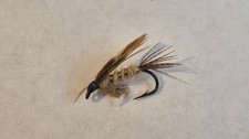 March brown winged wet flies. Set of three. Size 12 barbed hook.