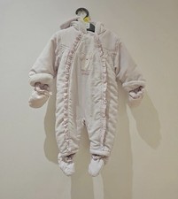 Light Pink Mothercare Pram Suit/snow Suit  Age 3-6 Months 