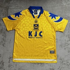 Vintage Portsmouth Football Shirt Mens Medium Admiral 1997/98 KJC Yellow Pompey