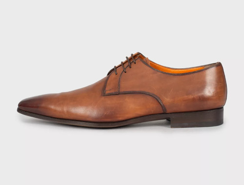 Santoni men brown - brown, leather