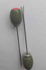 Pair Vintage Green Olive  Red