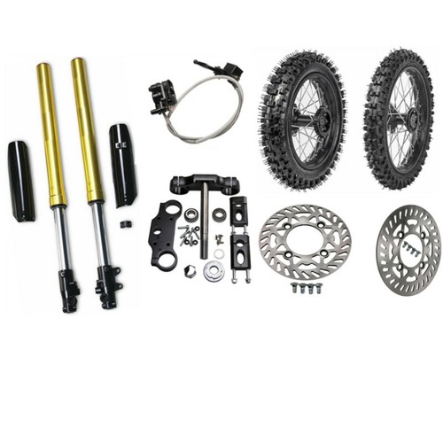 Wheel set front forks - 12", set+