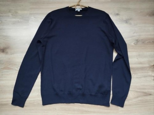 Men cos sweater navy wool - men, 38